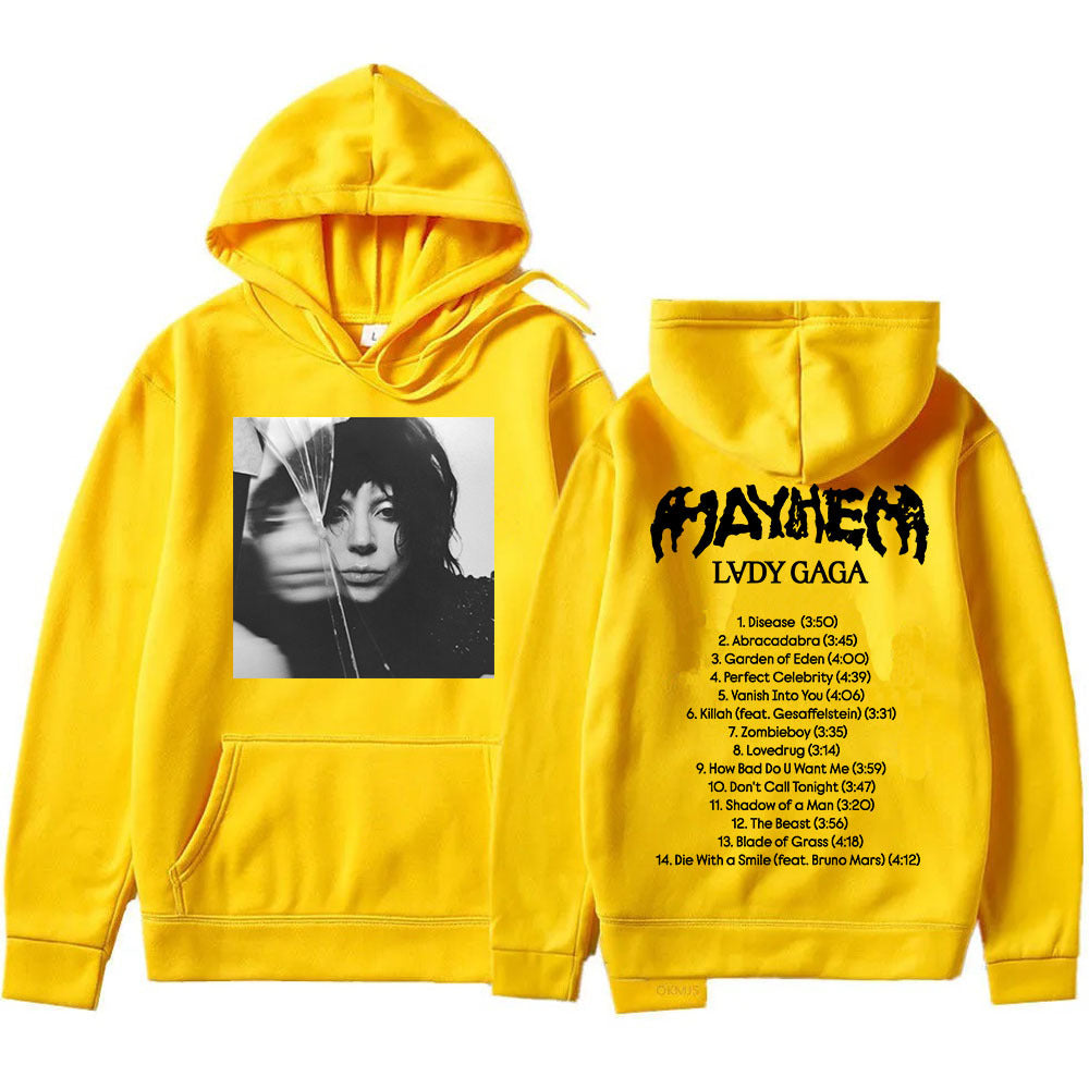 New Album Mayhem Lady Gaga Hoodies Ropa Hombre Sudaderas Hoo