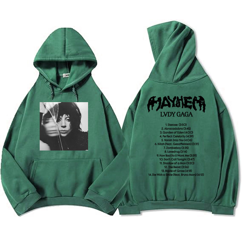 New Album Mayhem Lady Gaga Hoodies Ropa Hombre Sudaderas Hoo