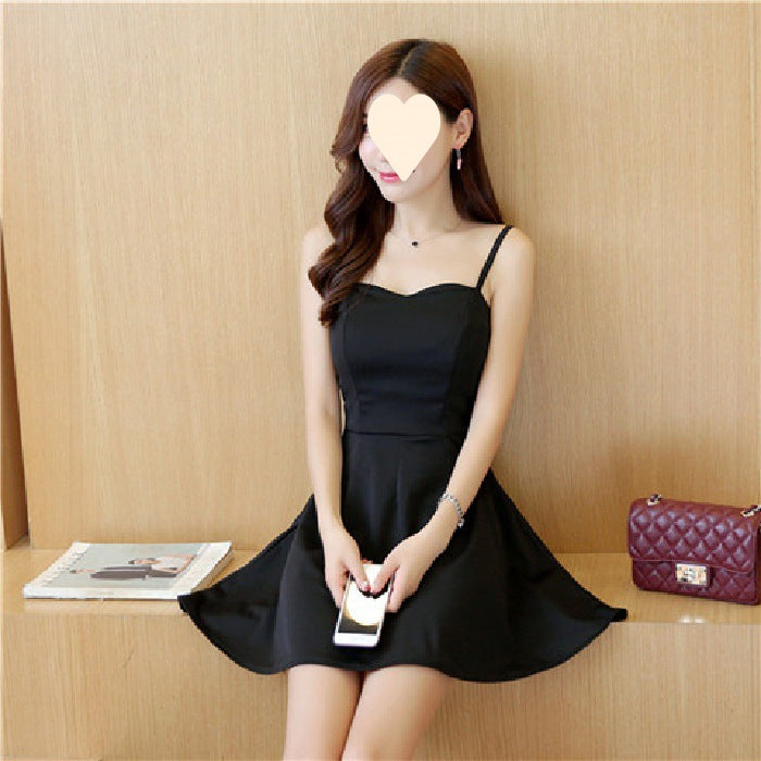 Fresh Princess Dress Slimming Inner Wear Strapless A-Line Short Dress for Nightclub Women's Clothing