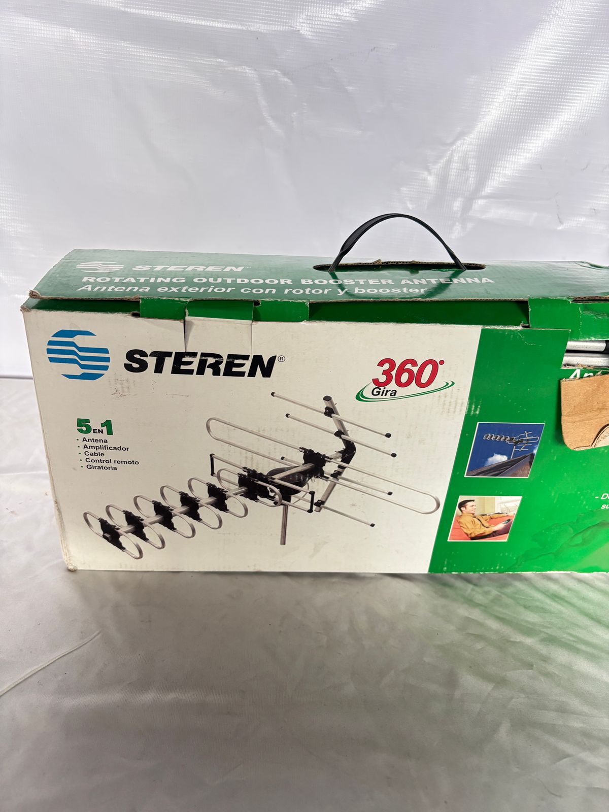 antena exterior con rotor y booster