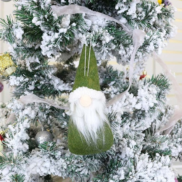 Christmas Doll Toys Santa Claus Snowman Elk Christmas Tree Hanging Ornament Decoration for Home Xmas Party Navidad Christma Gift