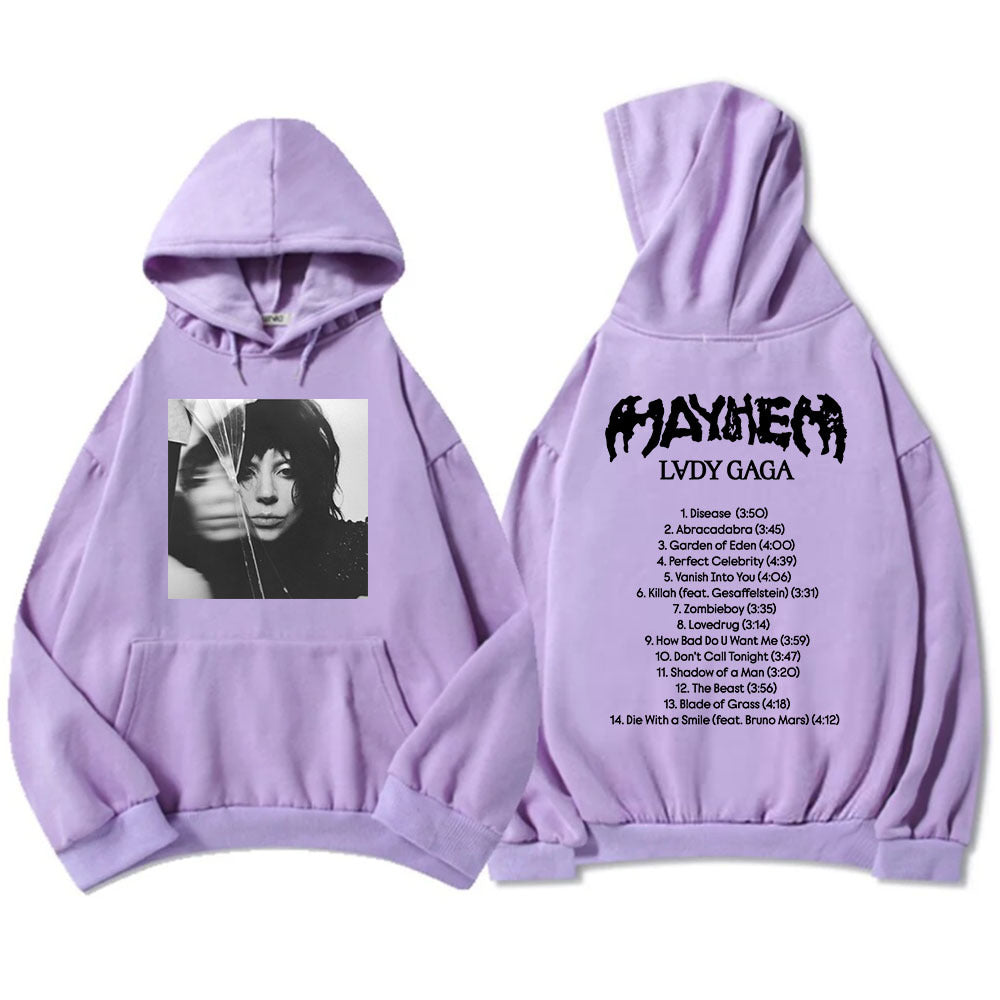 New Album Mayhem Lady Gaga Hoodies Ropa Hombre Sudaderas Hoo