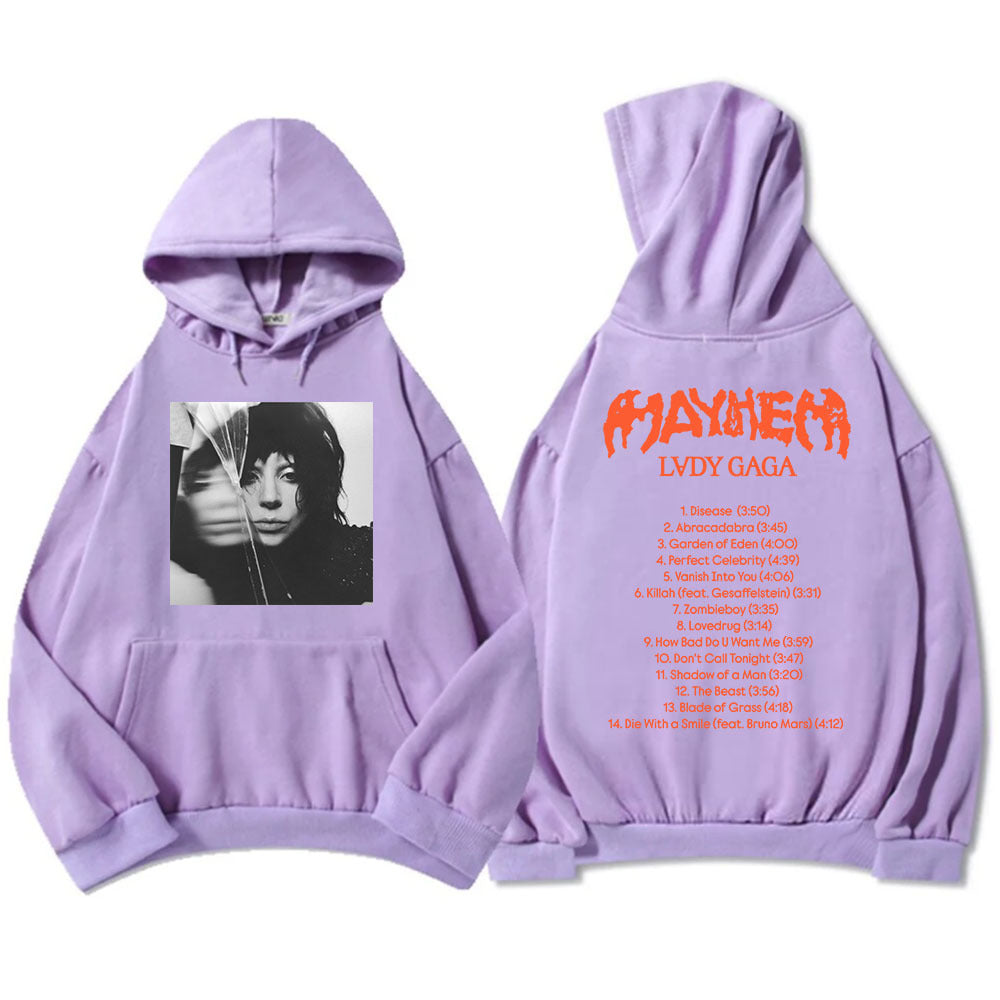 New Album Mayhem Lady Gaga Hoodies Ropa Hombre Sudaderas Hoo