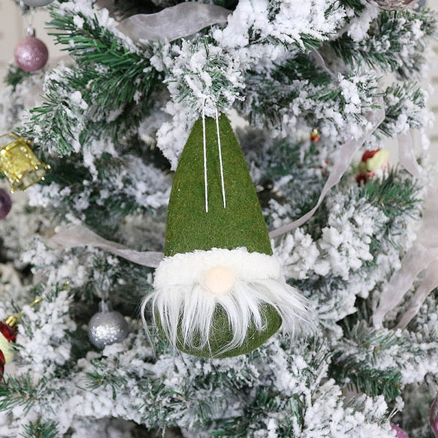 Christmas Doll Toys Santa Claus Snowman Elk Christmas Tree Hanging Ornament Decoration for Home Xmas Party Navidad Christma Gift