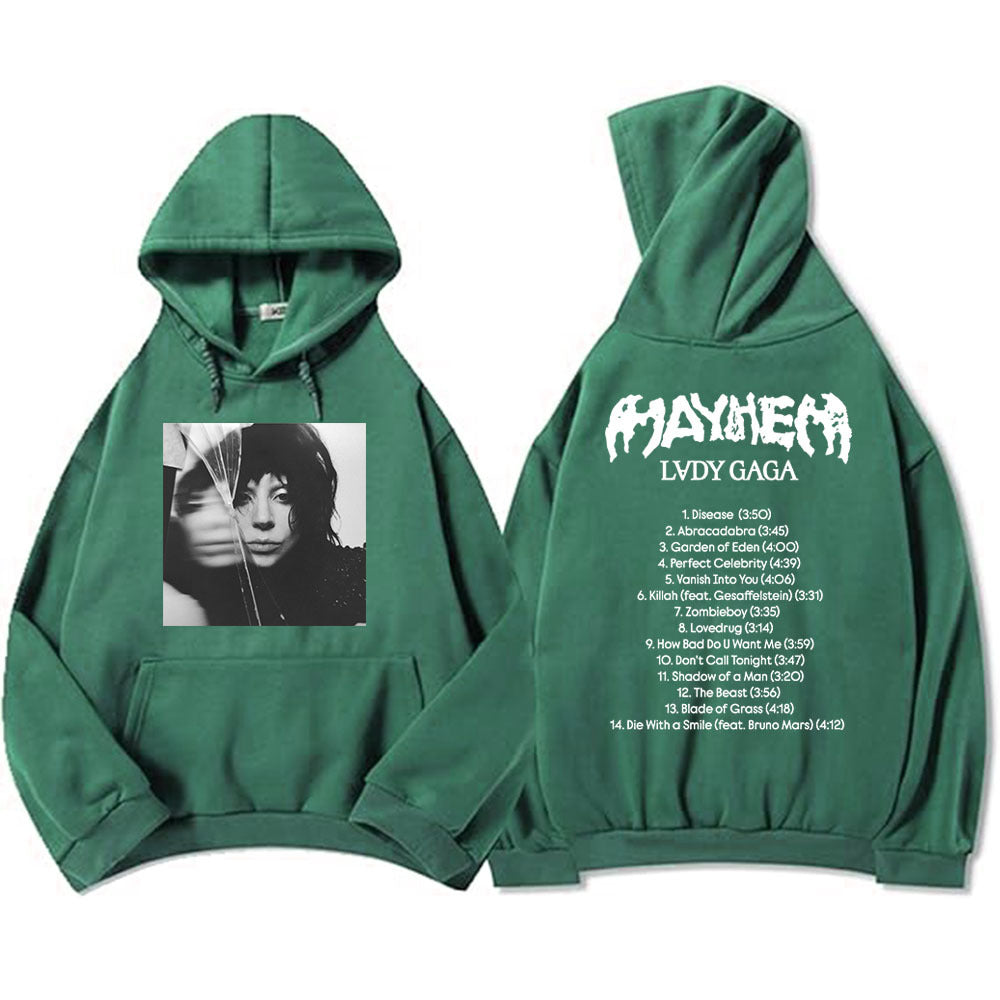 New Album Mayhem Lady Gaga Hoodies Ropa Hombre Sudaderas Hoo