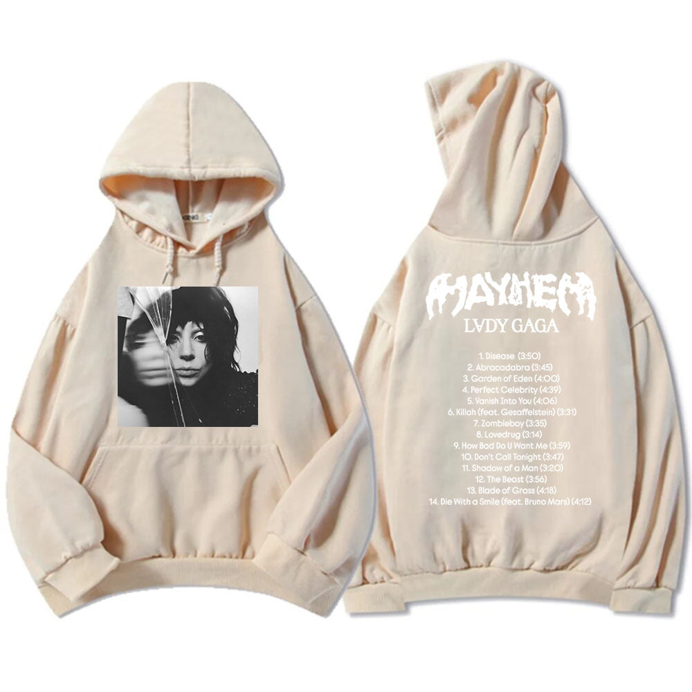 New Album Mayhem Lady Gaga Hoodies Ropa Hombre Sudaderas Hoo