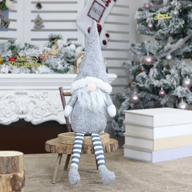 Christmas Doll Toys Santa Claus Snowman Elk Christmas Tree Hanging Ornament Decoration for Home Xmas Party Navidad Christma Gift