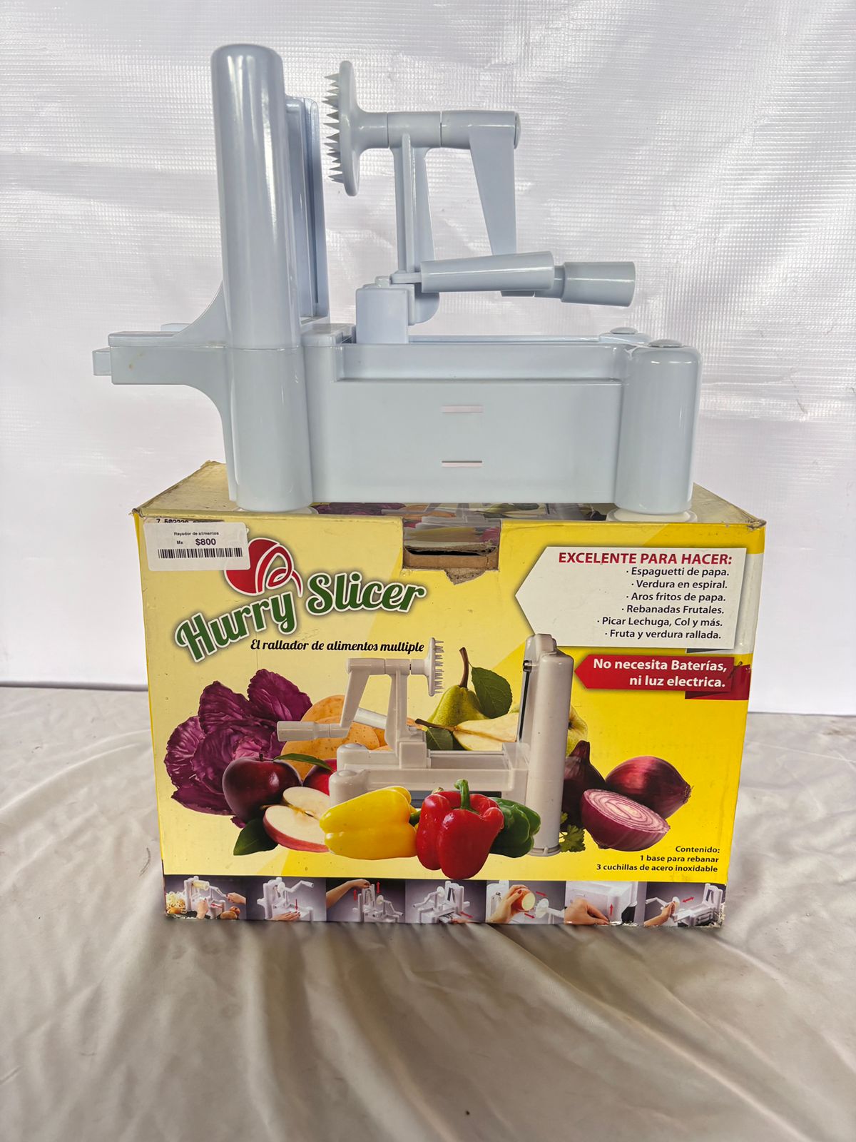 Rallador Espiral Verduras Frutas Veggie Noodles