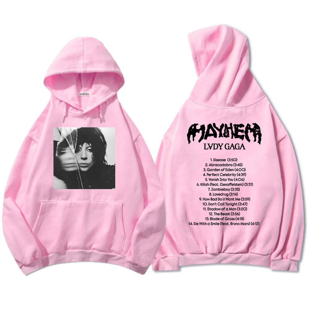 New Album Mayhem Lady Gaga Hoodies Ropa Hombre Sudaderas Hoo