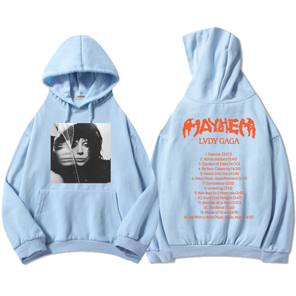 New Album Mayhem Lady Gaga Hoodies Ropa Hombre Sudaderas Hoo