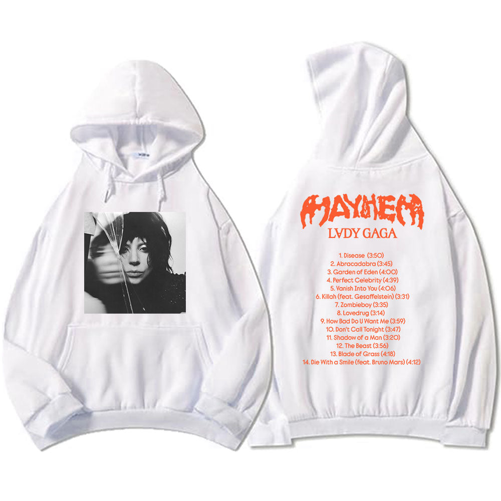 New Album Mayhem Lady Gaga Hoodies Ropa Hombre Sudaderas Hoo