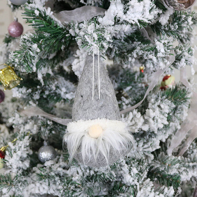 Christmas Doll Toys Santa Claus Snowman Elk Christmas Tree Hanging Ornament Decoration for Home Xmas Party Navidad Christma Gift