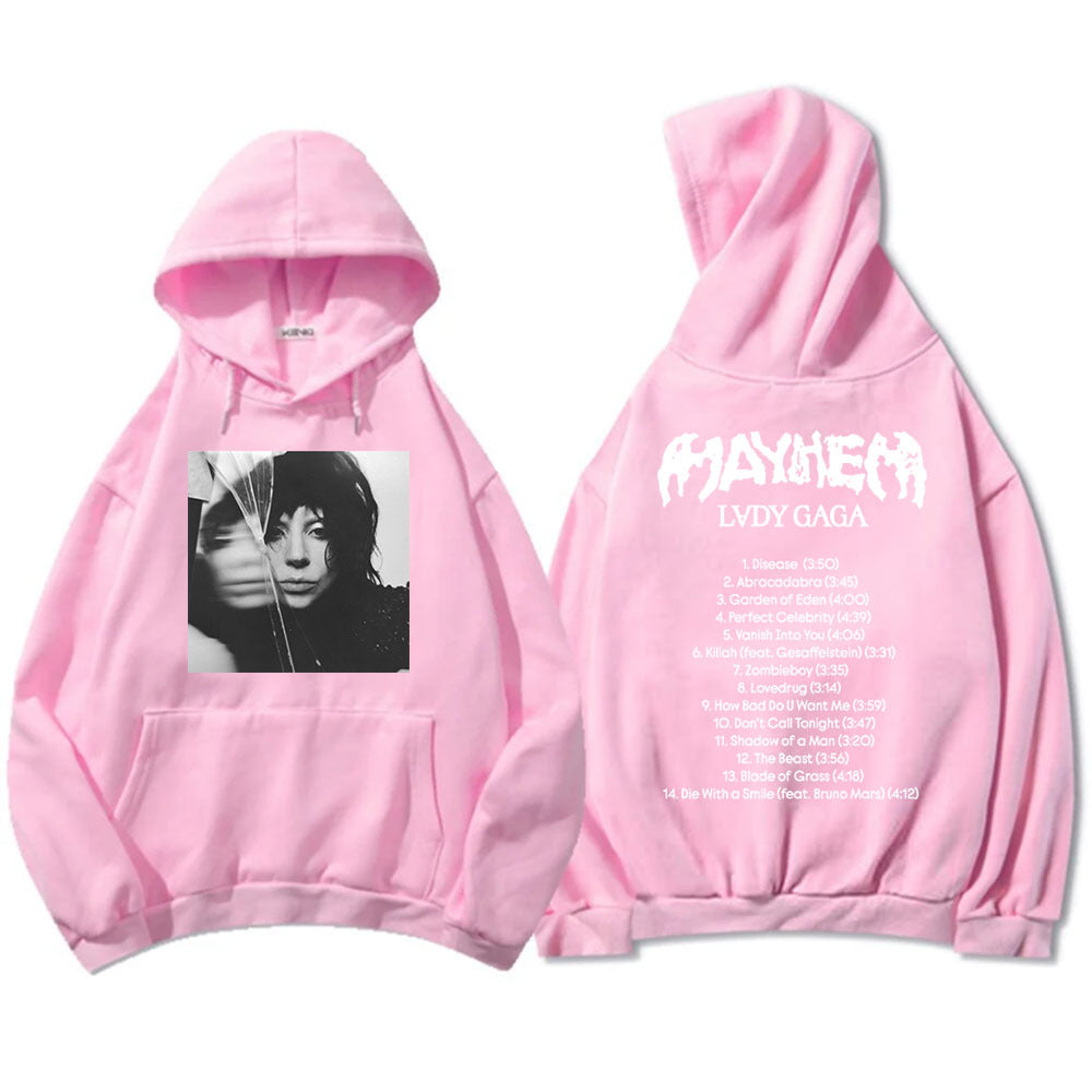New Album Mayhem Lady Gaga Hoodies Ropa Hombre Sudaderas Hoo