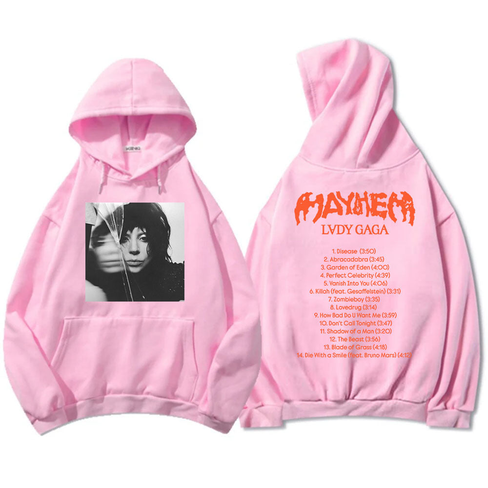 New Album Mayhem Lady Gaga Hoodies Ropa Hombre Sudaderas Hoo