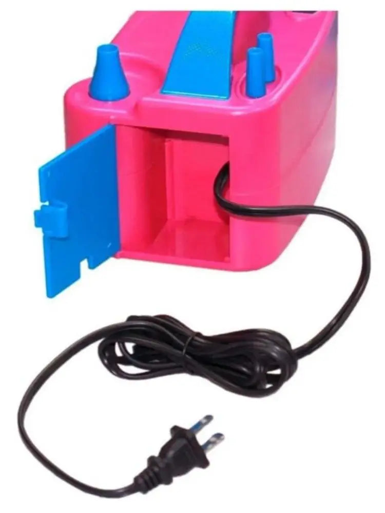 BOMBA ELECTRICA PARA INFLAR GLOBOS DOBLE VALVULA Fiesta