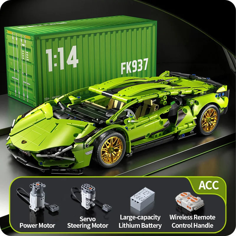 ToylinX bloques de construcción técnicos coche de carreras deporte vehículo de velocidad modelo ciudad mecánica Super ladrillos rompecabezas juguetes regalo para adultos