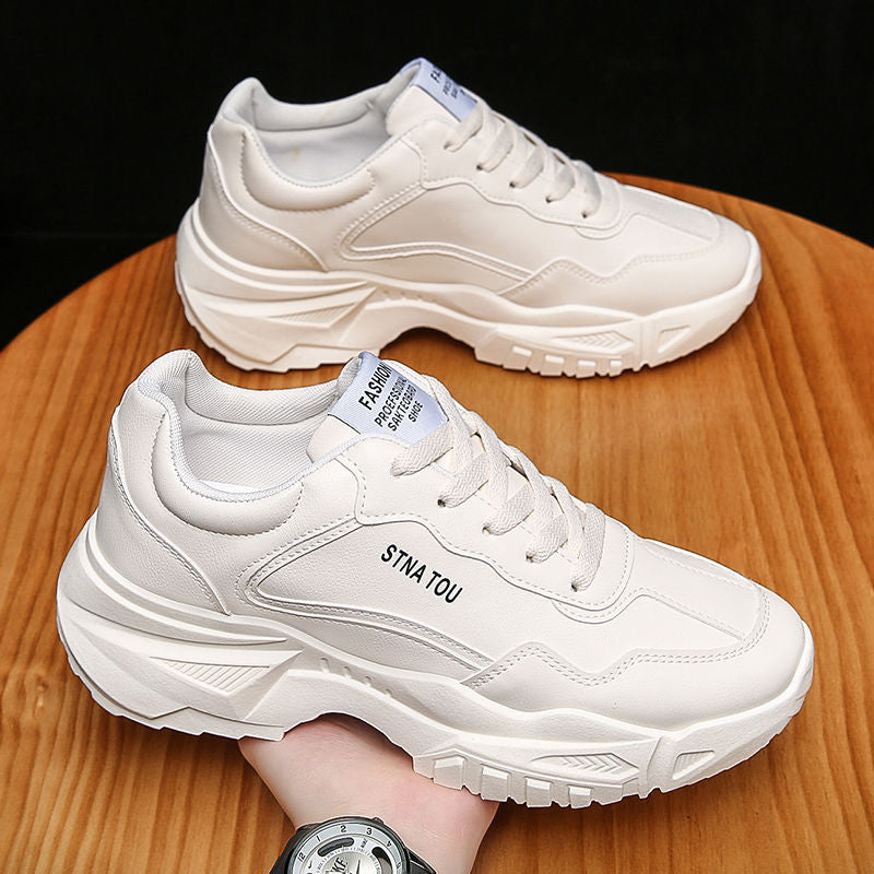 Zapatos deportivos para hombre, modernos, informales, transpirables, que mejoran la altura y para correr.