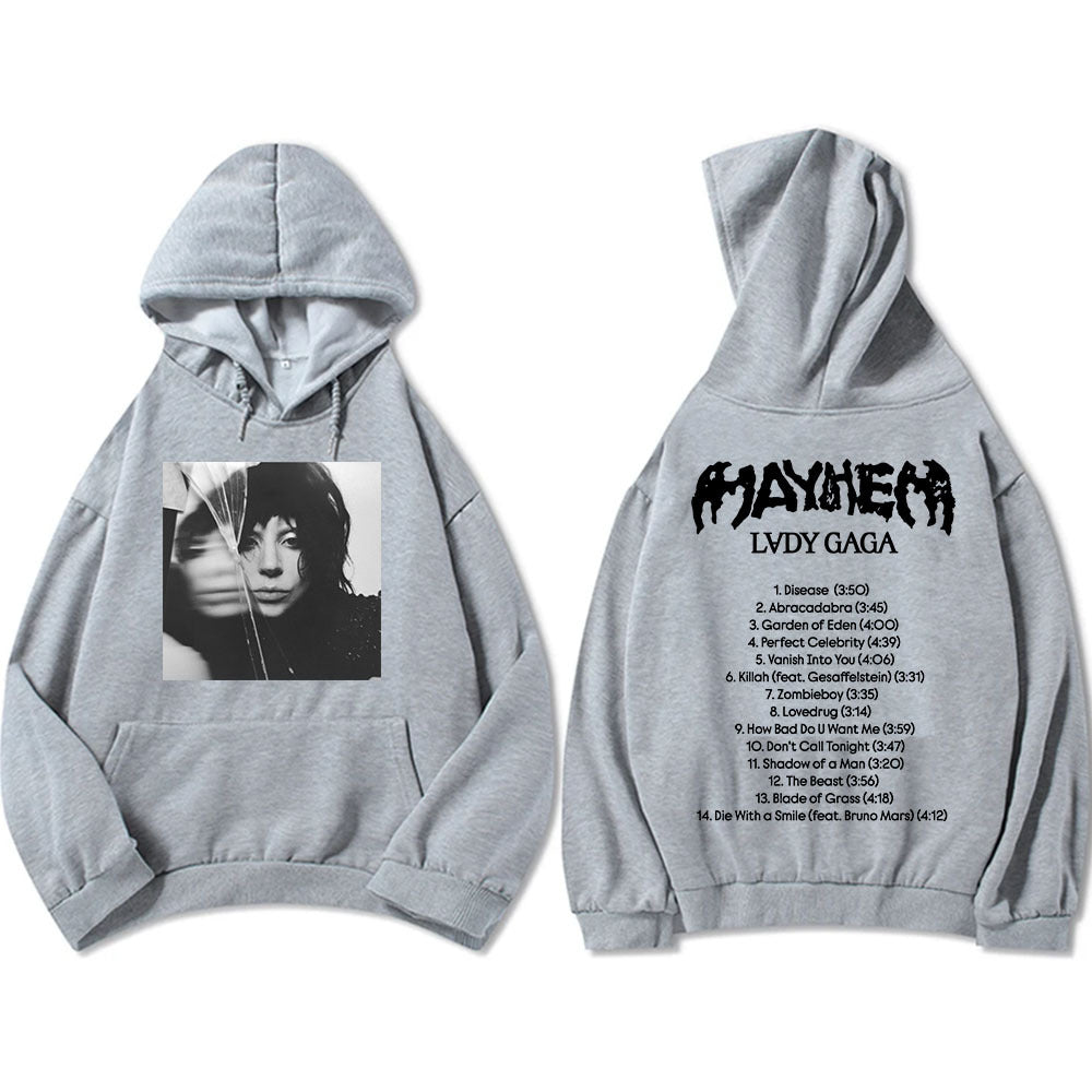 New Album Mayhem Lady Gaga Hoodies Ropa Hombre Sudaderas Hoo