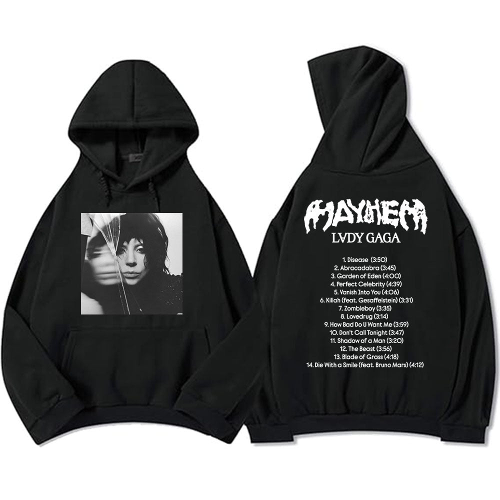 New Album Mayhem Lady Gaga Hoodies Ropa Hombre Sudaderas Hoo