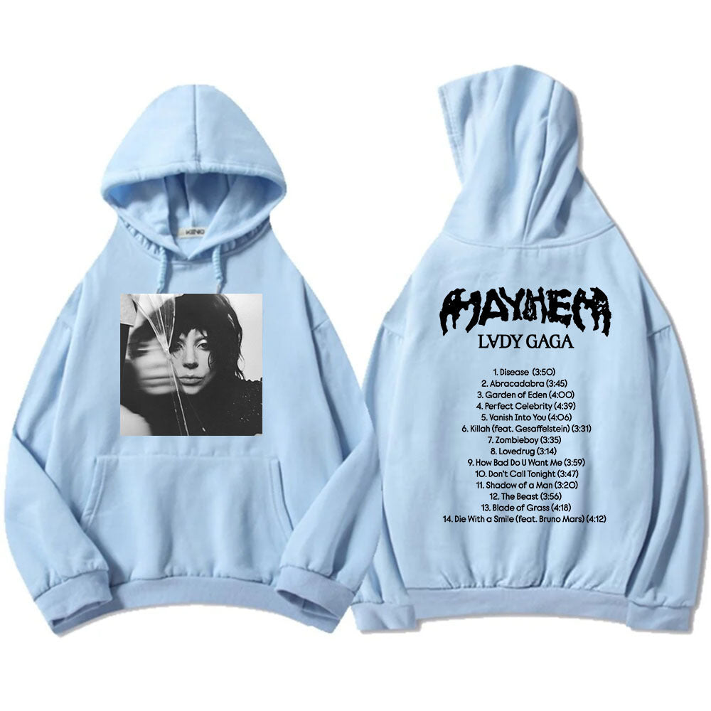 New Album Mayhem Lady Gaga Hoodies Ropa Hombre Sudaderas Hoo