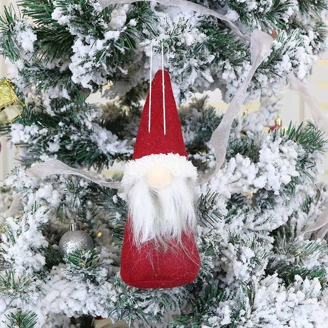 Christmas Doll Toys Santa Claus Snowman Elk Christmas Tree Hanging Ornament Decoration for Home Xmas Party Navidad Christma Gift
