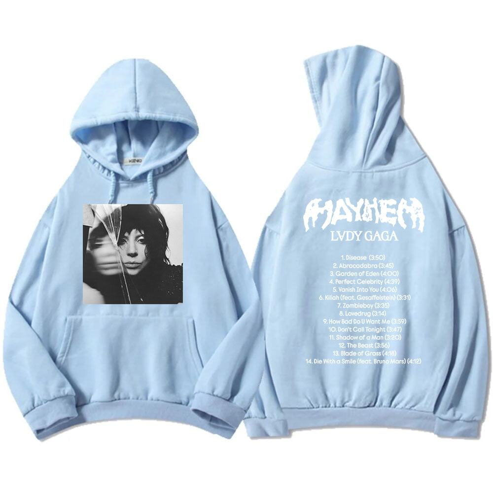 New Album Mayhem Lady Gaga Hoodies Ropa Hombre Sudaderas Hoo