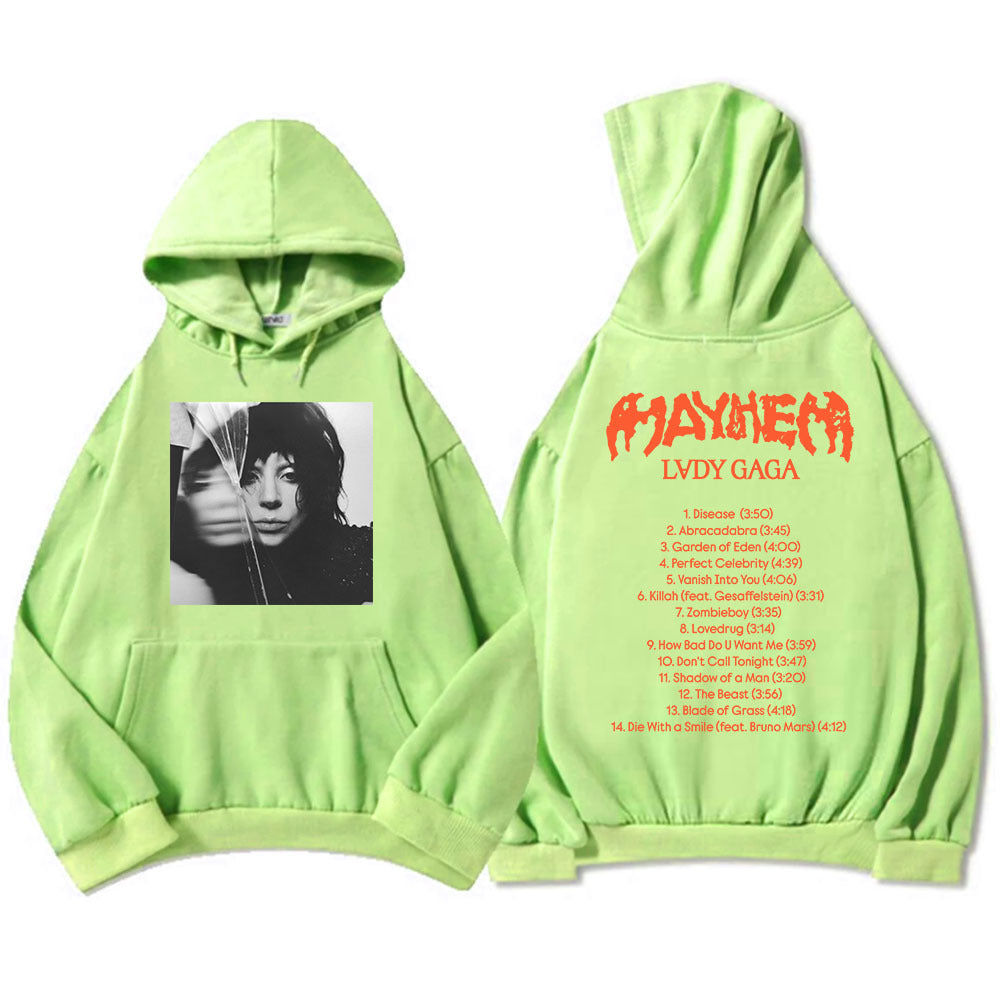 New Album Mayhem Lady Gaga Hoodies Ropa Hombre Sudaderas Hoo