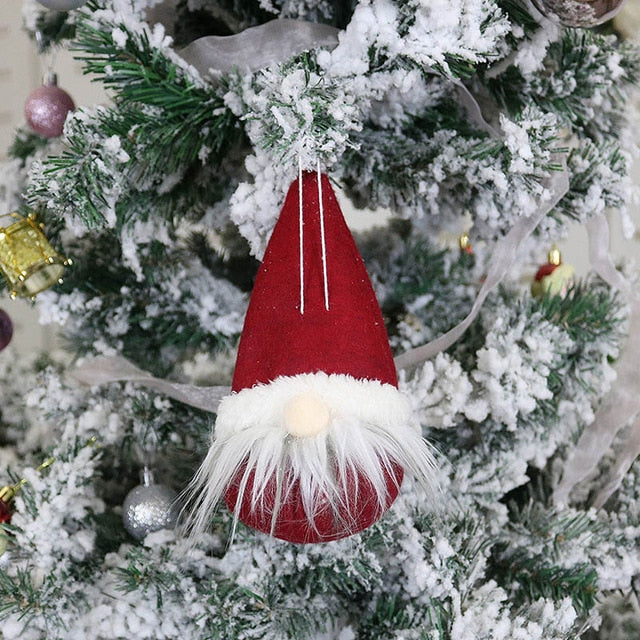 Christmas Doll Toys Santa Claus Snowman Elk Christmas Tree Hanging Ornament Decoration for Home Xmas Party Navidad Christma Gift