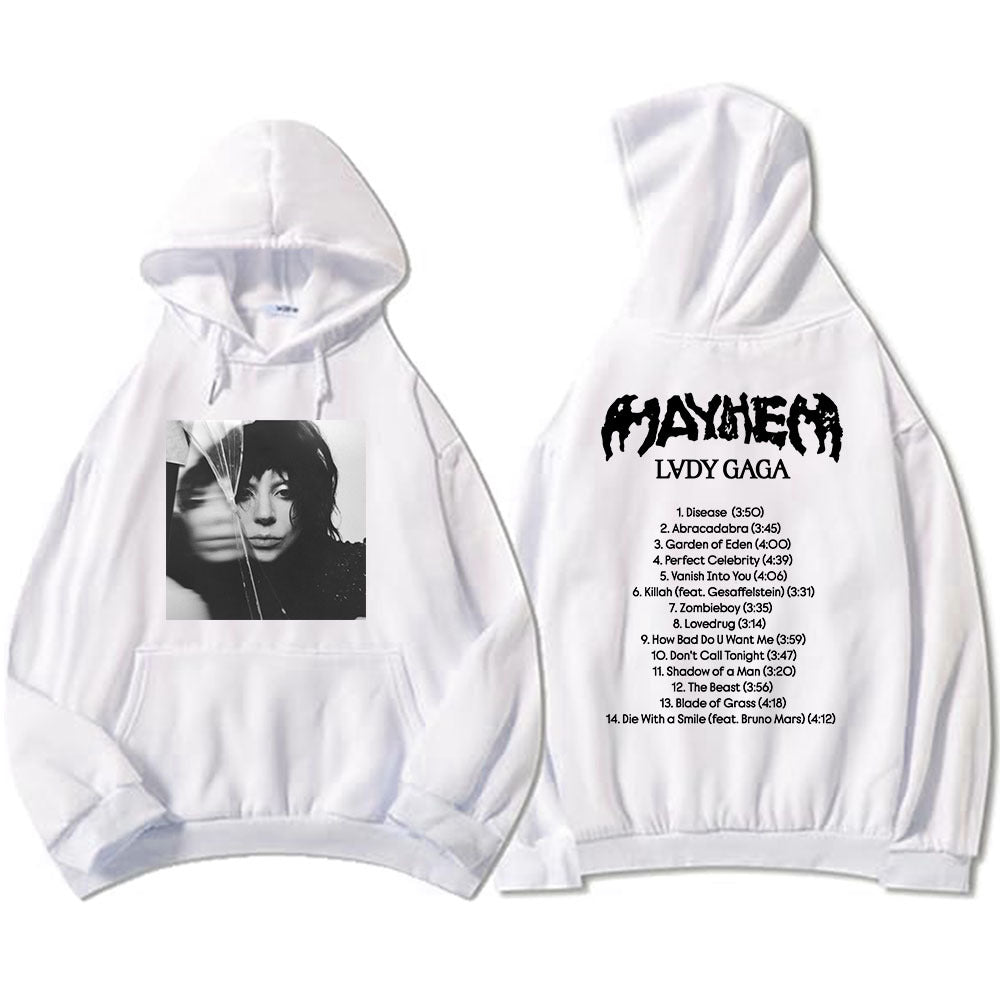 New Album Mayhem Lady Gaga Hoodies Ropa Hombre Sudaderas Hoo