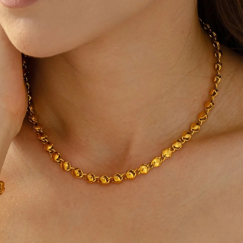 Collar bañado en oro de 18 quilates