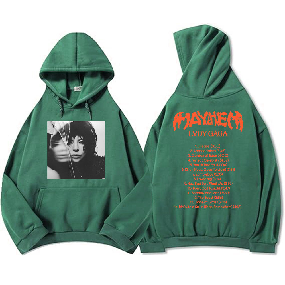 New Album Mayhem Lady Gaga Hoodies Ropa Hombre Sudaderas Hoo