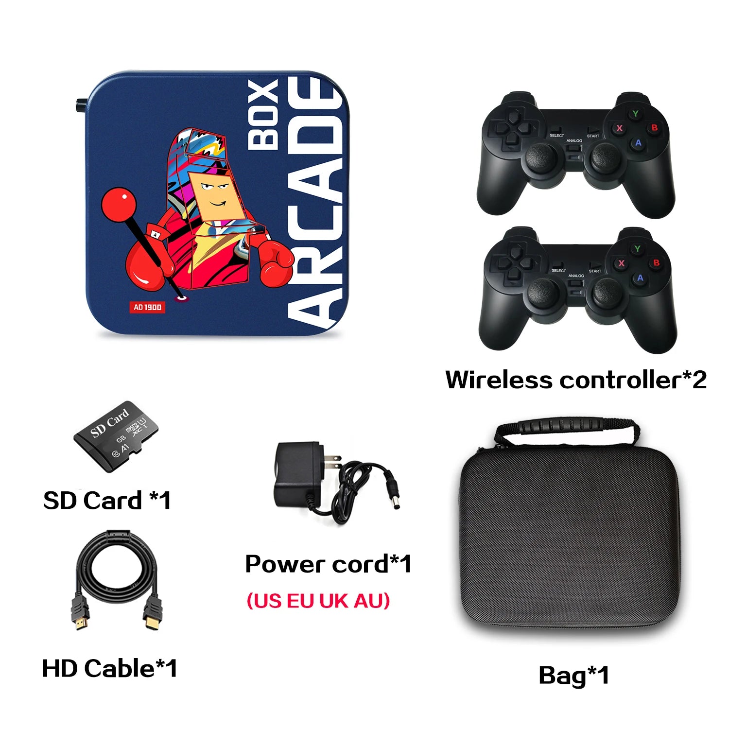 Consola Arcade Box para PS1/DC/Naomi, 64GB, clásica, Retro, más de 33000 juegos, Super consola, 4K, pantalla HD en Monitor de proyector de TV
