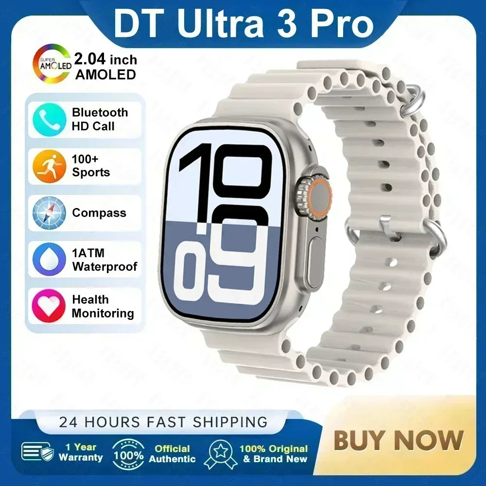 2025 nuevo reloj inteligente con memoria de 32GB para hombres y mujeres NFC Bluetooth llamada reproducción de música carga inalámbrica deporte Fitness SmartWatch