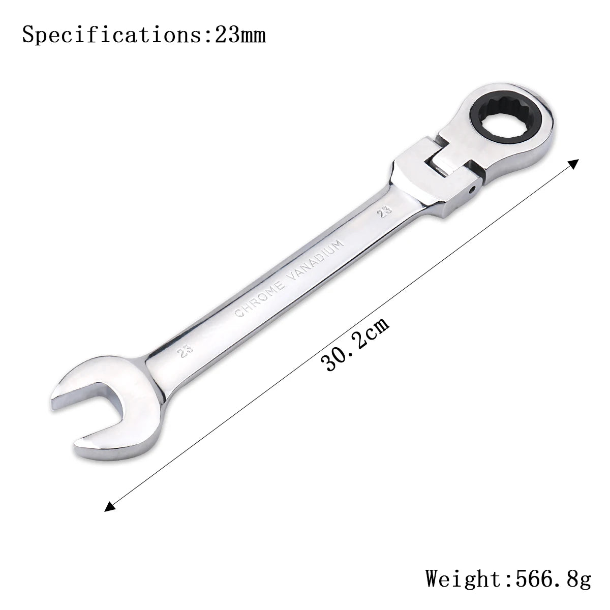 Llave de trinquete de llaves, juego de llaves, herramienta manual, trinquete de 72 dientes, cabezal Flexible, acabado de espejo, 6mm-27mm, reparación de automóviles y hogares, 1 Uds.