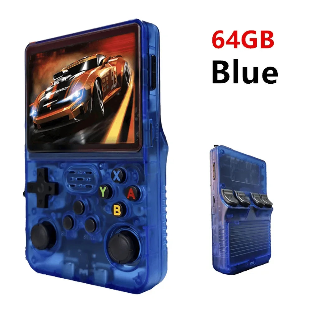 Consola de videojuegos portátil Retro R36S, pantalla IPS de 3,5 pulgadas, 128GB, reproductor de bolsillo portátil precargado con sistema Linux