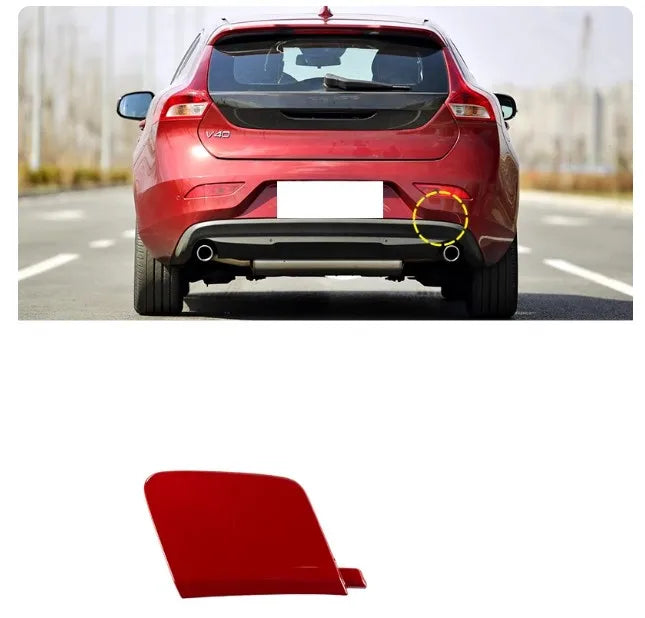 Cubierta de gancho de remolque para parachoques delantero o trasero, tapa de ojo de transporte para remolque Volvo V40 2013 2014 2015 2016 - 2019