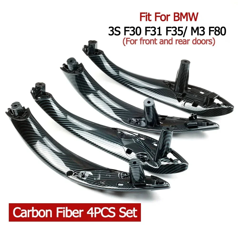 Para BMW Serie 3 F30 F80 F31 F32 F33 F34 F35 F36 2013-18 tirador de puerta Interior Panel interior con cubierta embellecedora accesorios de coche