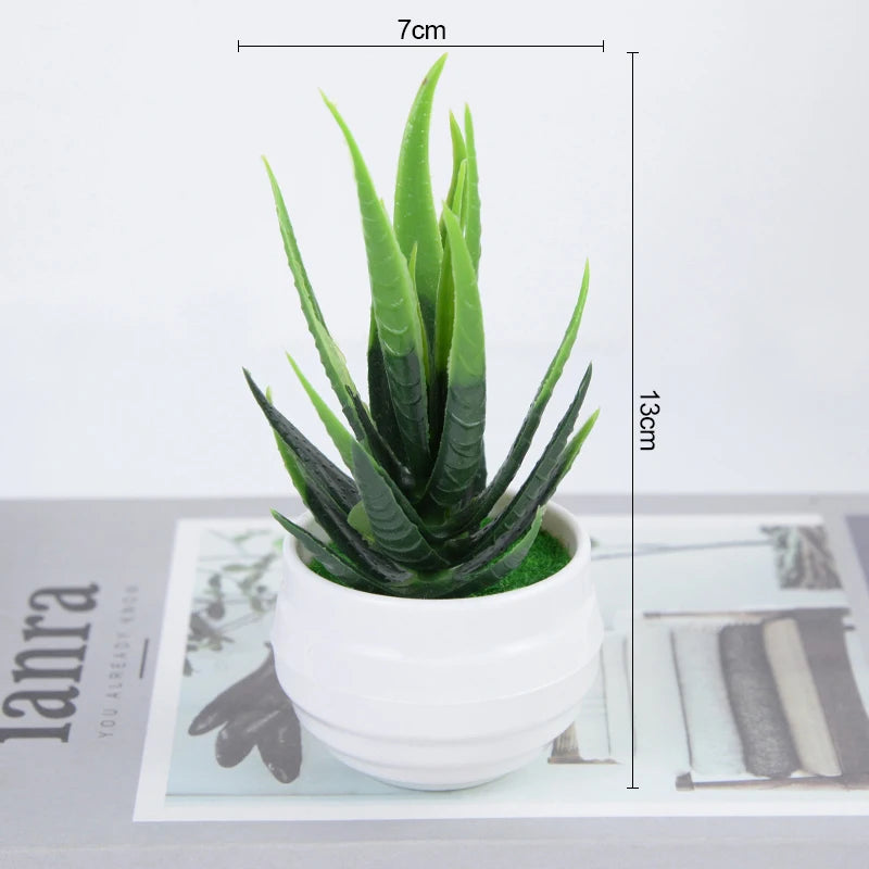 Bonsái de plantas artificiales, árbol pequeño, maceta, plantas falsas, flores, adornos en maceta para decoración de mesa de habitación del hogar, decoración de jardín de Hotel