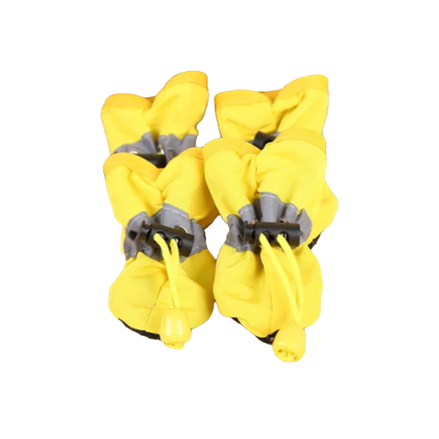 Zapatos Impermeables para Perros, Antideslizantes, para Lluvia, Juego de 4 Piezas, Pantuflas Cálidas para Gatos, Mantienen la...