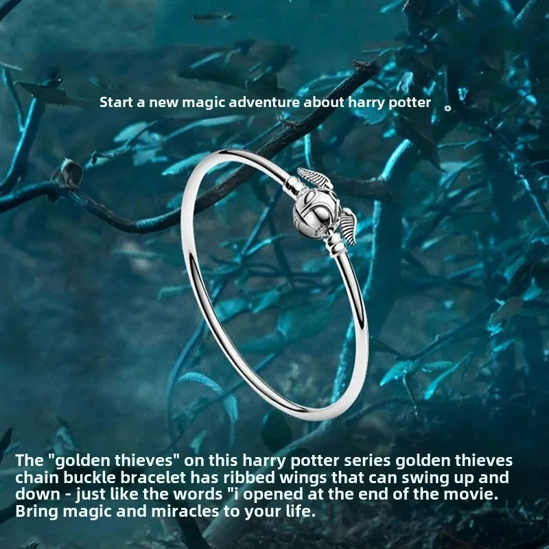 Pulsera básica de cucina dorada de Harry Potter, pulsera mágica de cobre, accesorio de joyería de China continental, Desi transfronterizo Popular