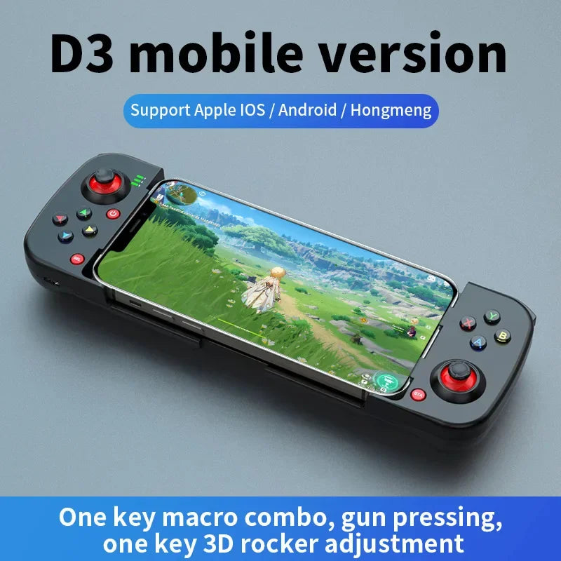 Controlador de juego extensible inalámbrico BT 5,0 para teléfono móvil Android IOS Gamepad Joystick retráctil Gamepad para PS4 Switch PC