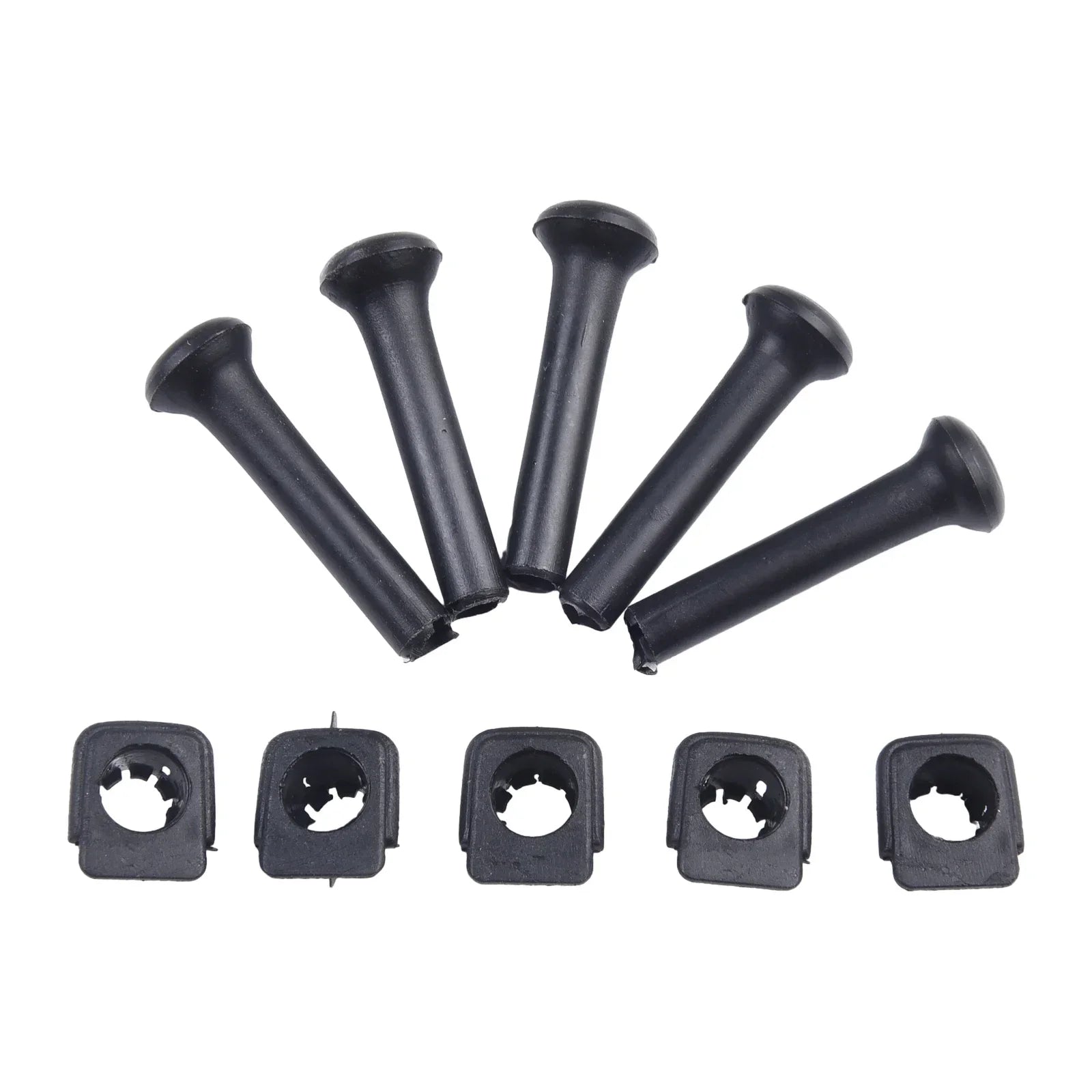 Pomo de bloqueo de puerta de coche, botón de bloqueo de seguridad, pomo de plástico para Golf Mk2 Mk3 191837187, 5 uds.