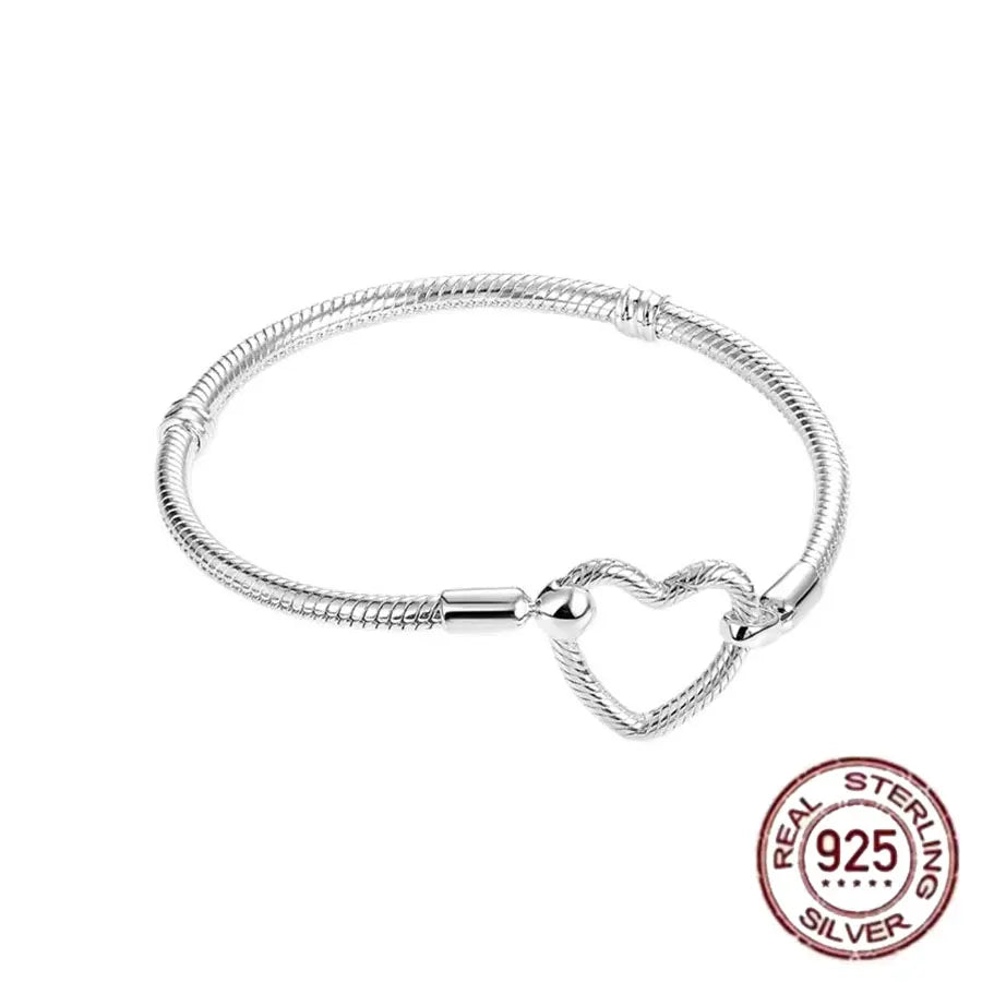 Pulsera de hueso de serpiente de Spider Man de plata de ley 100% S925, adecuada para pulsera Pandora, regalo de joyería de moda para mujer bi