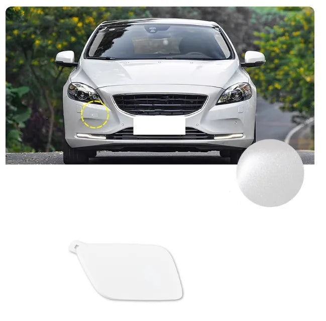 Cubierta de gancho de remolque para parachoques delantero o trasero, tapa de ojo de transporte para remolque Volvo V40 2013 2014 2015 2016 - 2019