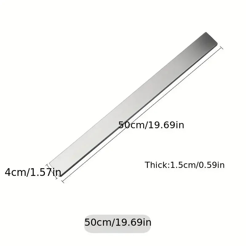 Tira magnética profesional de acero inoxidable, soporte magnético para cuchillos, estante para cuchillos de cocina, barra 30 40 50 cm, accesorios de cocina