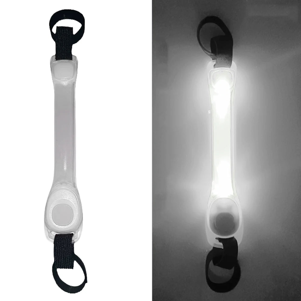 Collar brillante de seguridad antipérdida para perros, colgante multicolor para exteriores, tira de luz intermitente Led de advertencia impermeable, suministro de tracción para mascotas