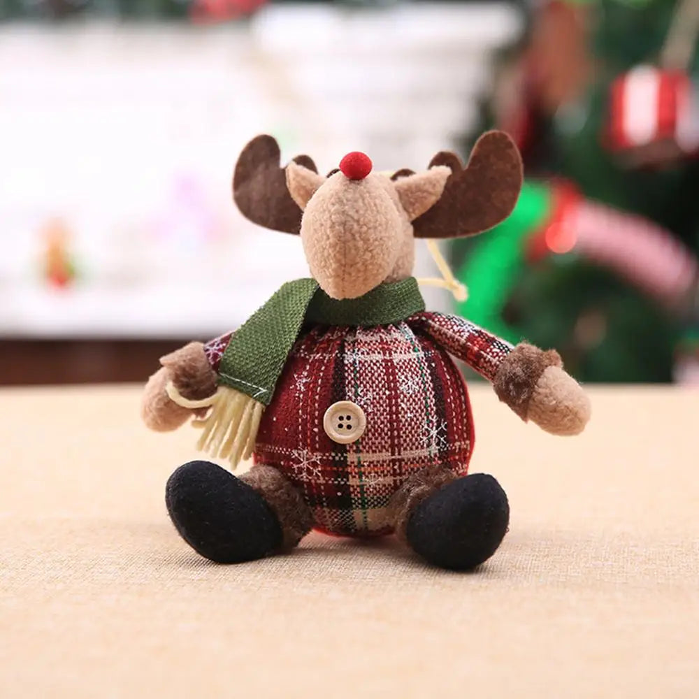 Muñeco de nieve, decoración navideña para el hogar, mesa 2023, muñeco de alce, adornos navideños, Papá Noel, regalo de Feliz Año Nuevo 2024