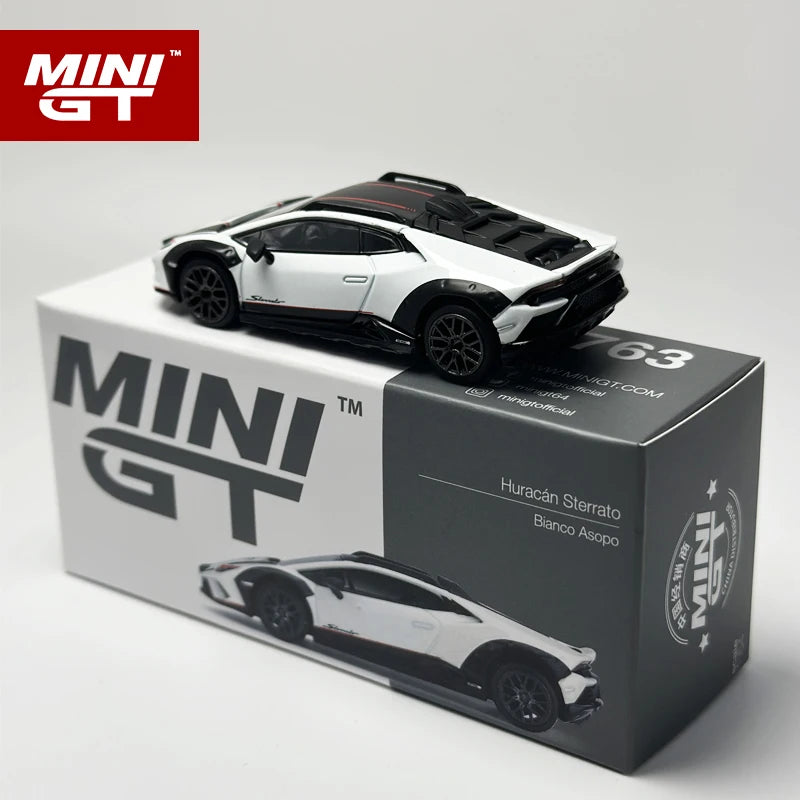 MINIGT 1:64 Huracan Sterrato Bianco Asopo MGT coche en miniatura de aleación 763