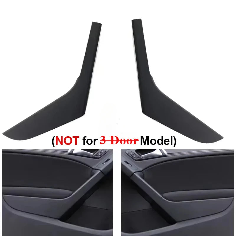 Embellecedor de cubierta de manija izquierda y derecha para puerta Interior de coche, color negro, para VW Golf 6 MK6 2009 2010 2011 2012 2013 5K 4868039 Un 5K 4868040 A