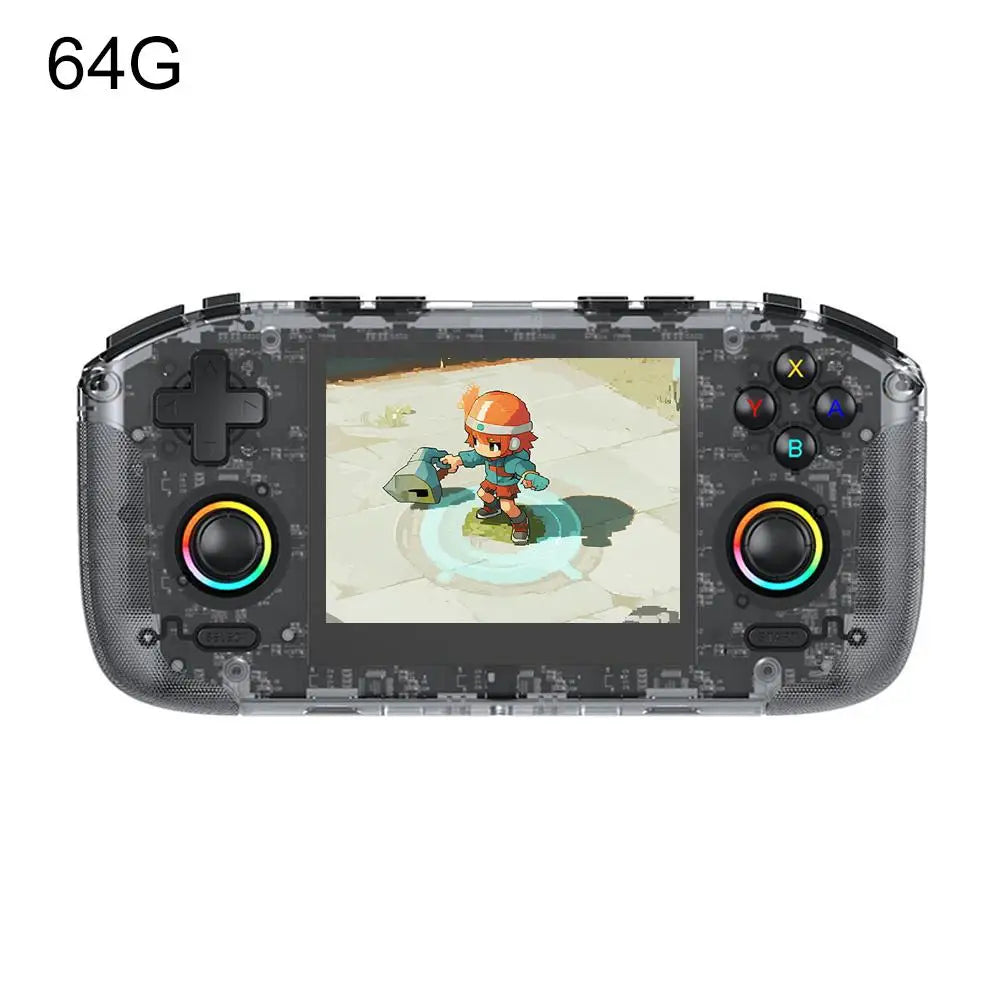 Para consola portátil Retro RK35H, sistema Linux de código abierto, consolas de juegos clásicas, reproductor de vídeo portátil con pantalla IPS de 3,5 pulgadas